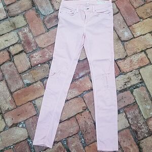 Rag & Bone Pink skinny jeans size 28